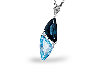 H320-29956: NECK 6.87 BLUE TOPAZ 6.97 TGW