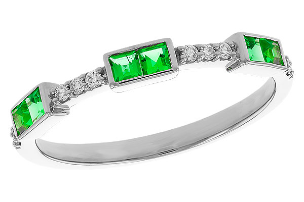 H320-32702: LDS WED RG .23 TW EMERALD .30 TGW