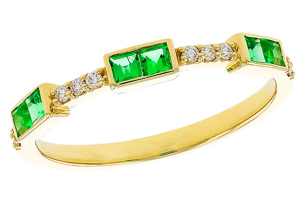 H320-32702: LDS WED RG .23 TW EMERALD .30 TGW
