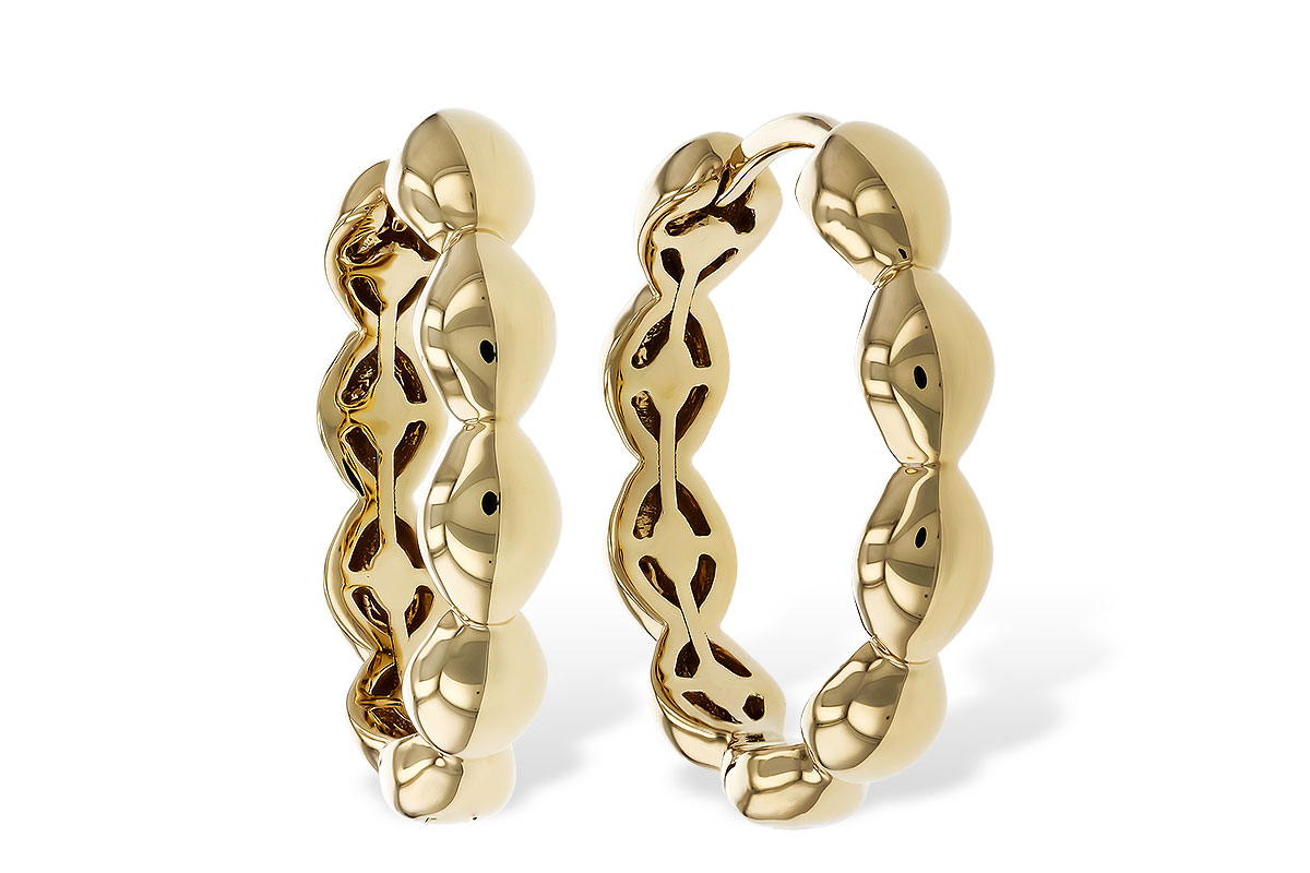 H320-33629: GOLD EARRINGS (18MM)