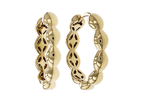 H320-33629: GOLD EARRINGS (18MM)