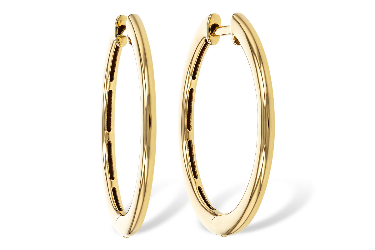 H320-35383: GOLD EARRINGS (24MM)