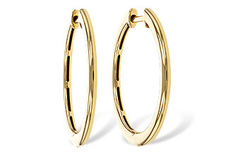 H320-35383: GOLD EARRINGS (24MM)