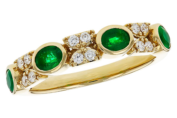 H321-19065: LDS WED RG .54 TW EMERALD .68 TGW