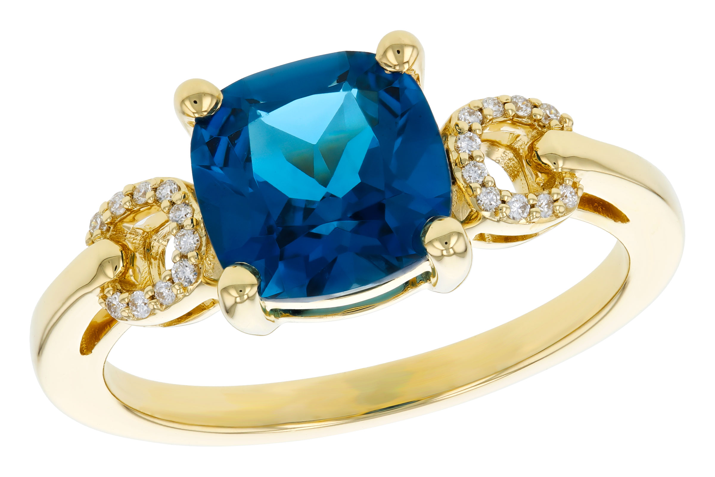 H321-20856: LDS RG 2.16 LONDON BLUE TOPAZ 2.21 TGW (8MM LBT)