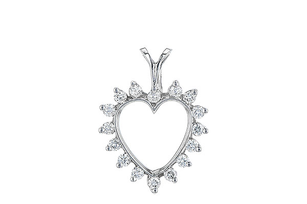 K052-12711: HEART PENDANT .23 TW
