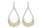 K233-08092: EARR .31 YELLOW DIAS .75 TW