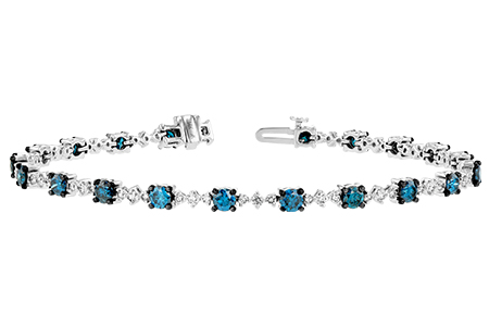 K233-97211: BRACELET 3.00 BLUE DIA 4.05 TW