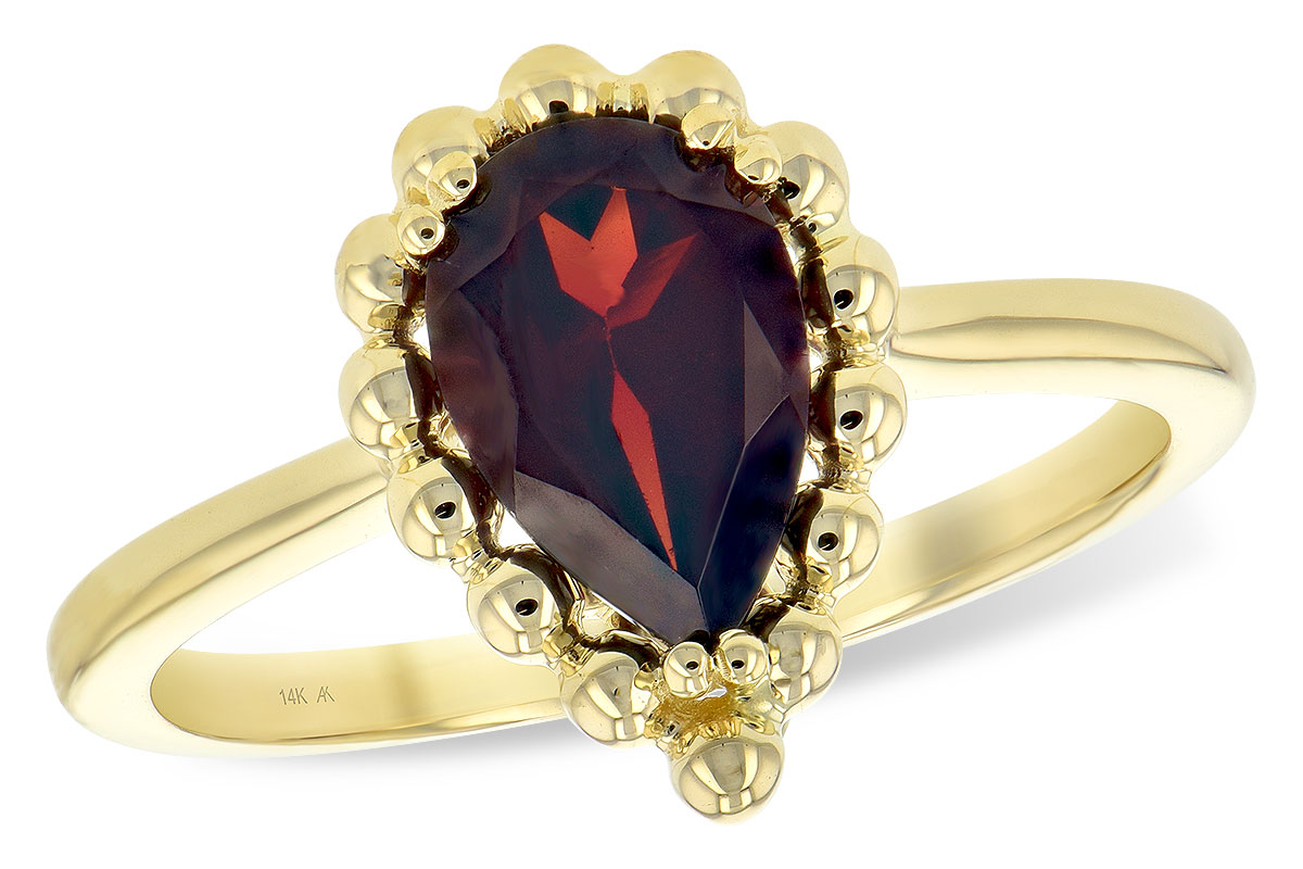 K234-86347: LDS GARNET RING 1.38 CT