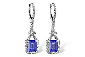 K235-73592: EARR 1.60 TW TANZANITE 2.08 TGW