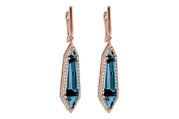 K235-76283: EARR 5.25 LONDON BLUE TOPAZ 5.67 TGW