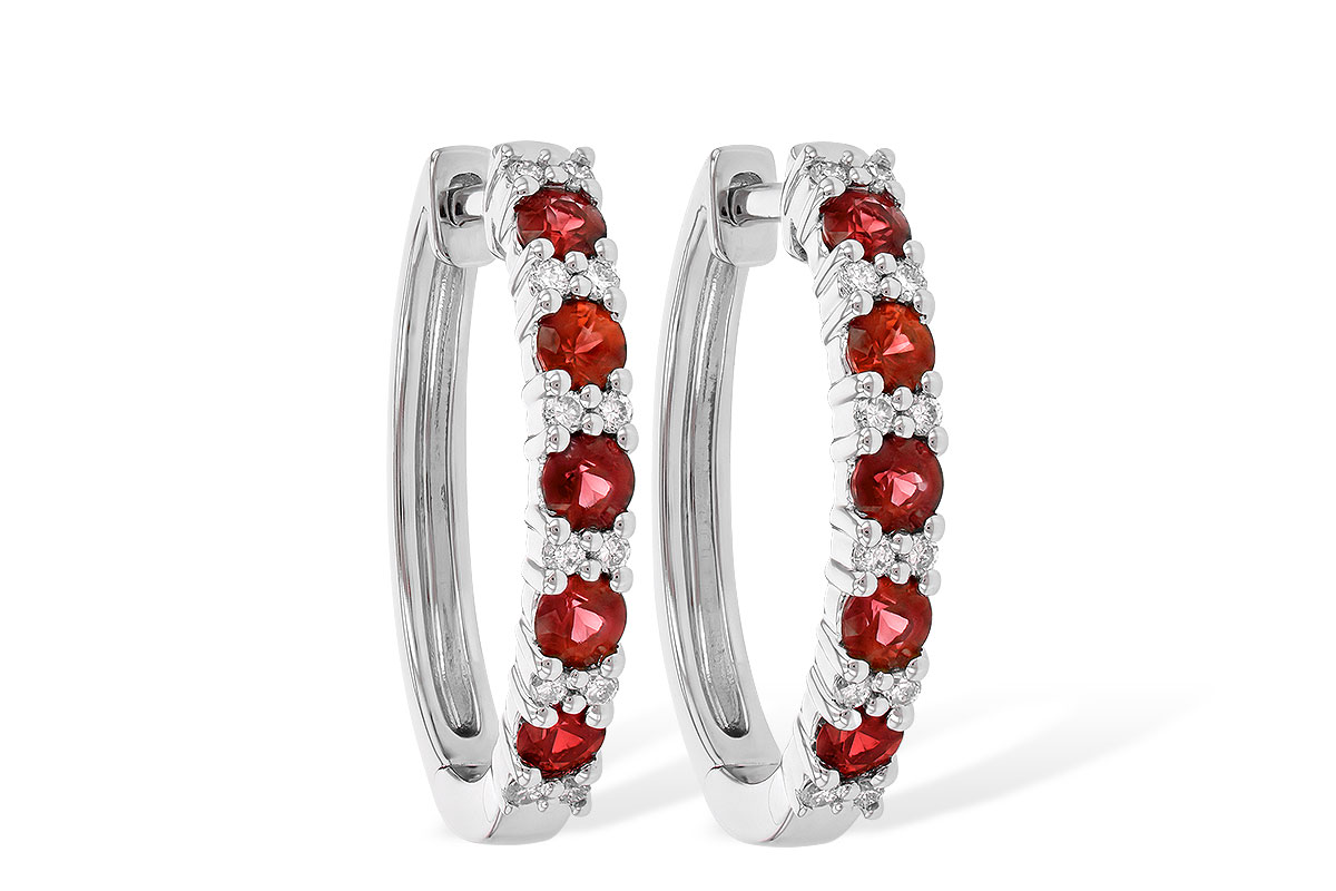 K235-77256: EARR .90 RUBY 1.08 TGW