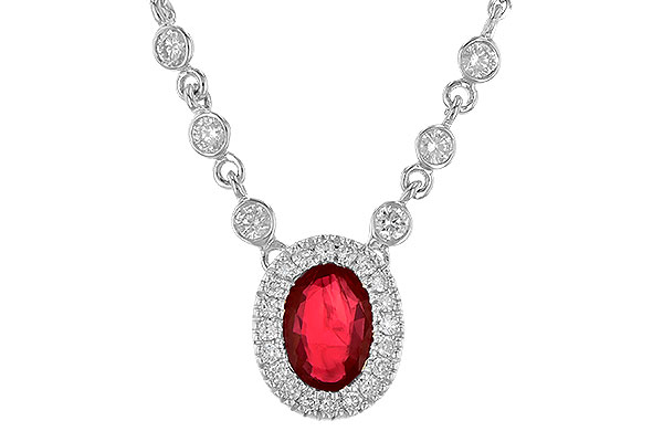 K235-79920: NECK .70 RUBY .94 TGW (17")