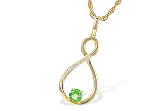 K235-80874: NECK .25 GREEN GARNET .30 TGW