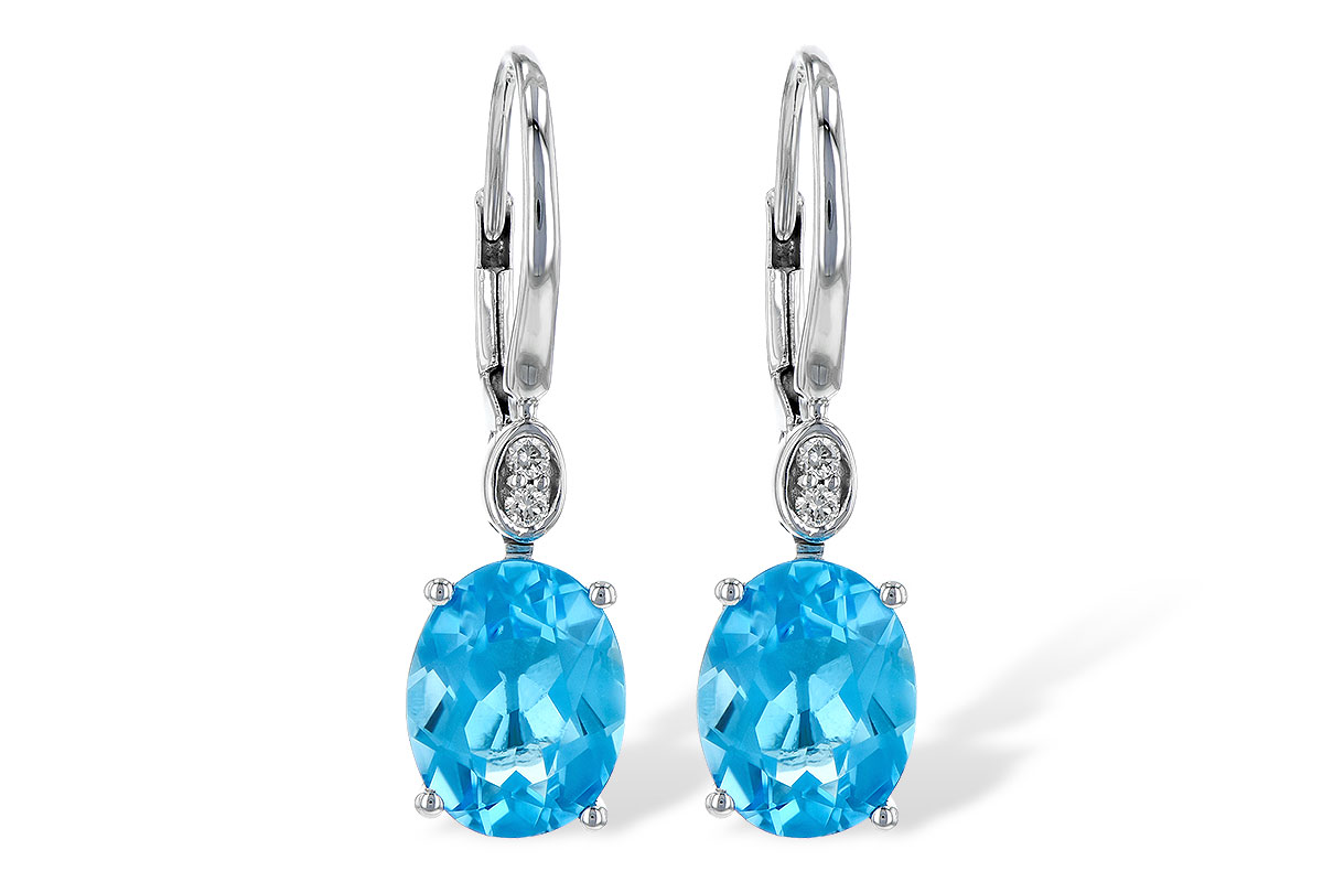 K235-81729: EARR 3.70 TW BLUE TOPAZ 3.75 TGW (9x7MM BT)