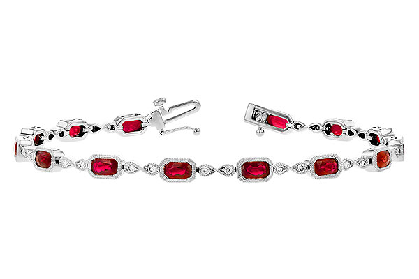 K318-49074: BRACELET 4.50 RUBY 4.82 TGW