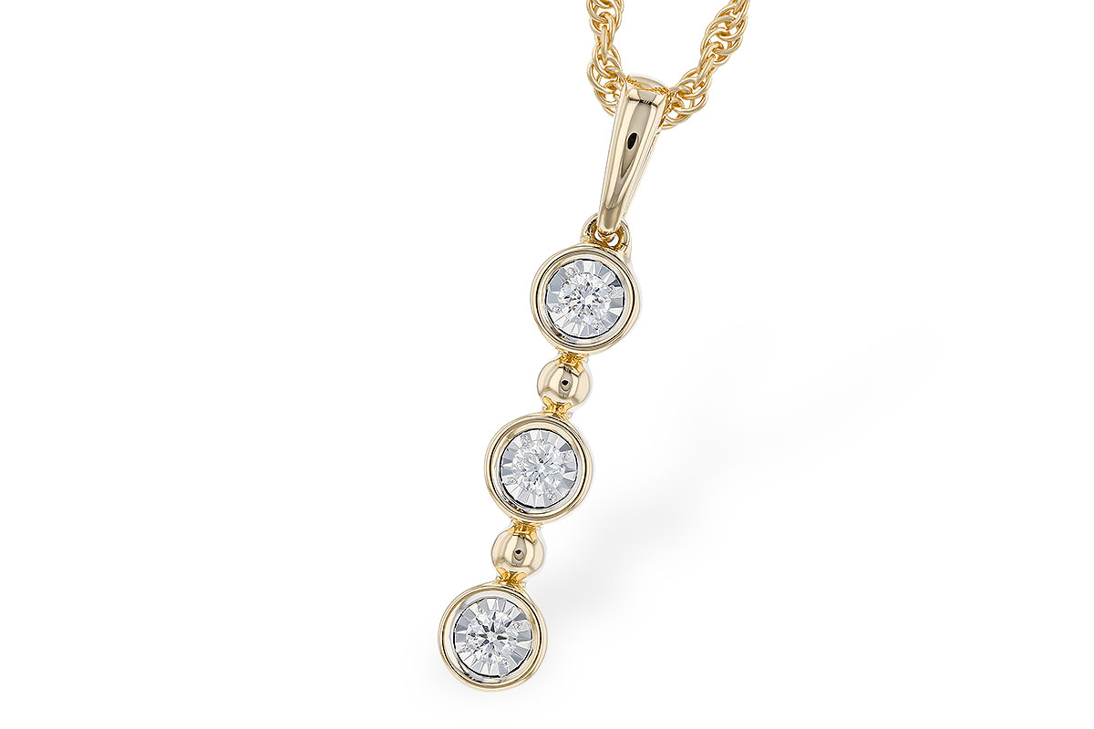 K319-39965: NECKLACE .08 TW