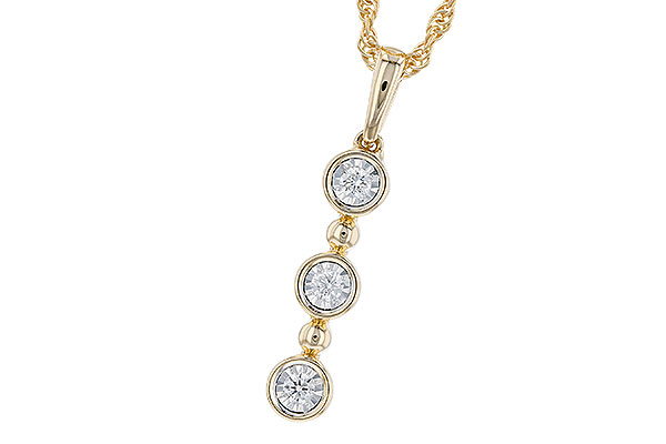 K319-39965: NECKLACE .08 TW
