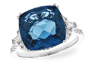 K319-40892: LDS RG 9.00 LONDON BLUE TOPAZ 9.25 TGW (12MM LBT)