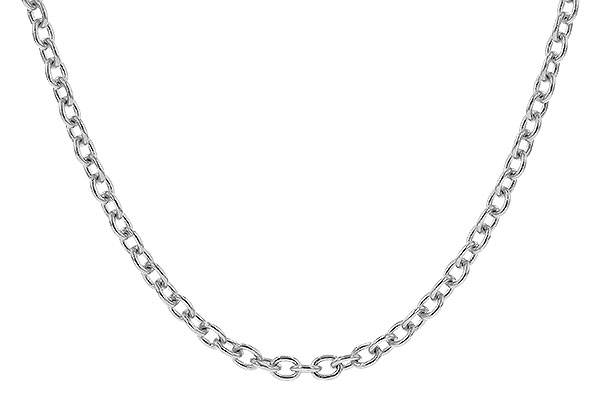 K319-43574: CABLE CHAIN (20", 1.3MM, 14KT, LOBSTER CLASP)