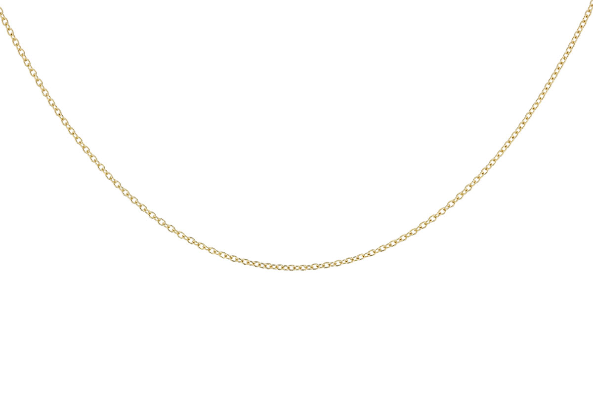 K319-43574: CABLE CHAIN (20IN, 1.3MM, 14KT, LOBSTER CLASP)