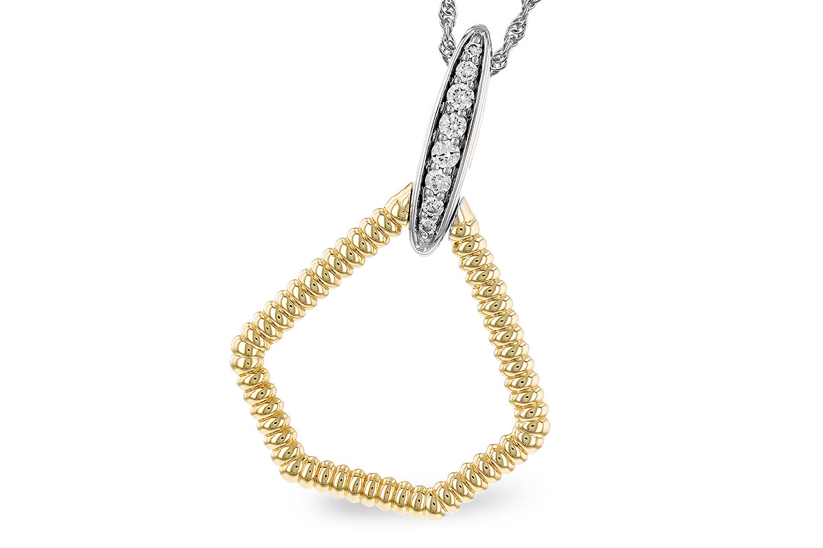 K319-43629: NECKLACE .12 TW
