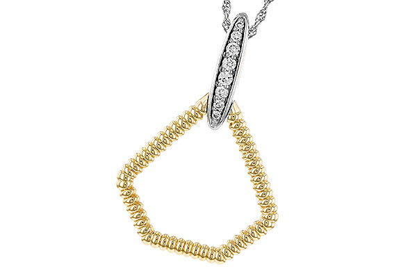 K319-43629: NECKLACE .12 TW