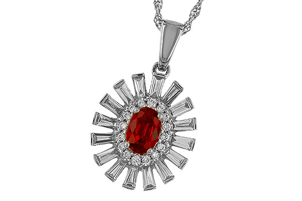 K319-44483: NECK .58 RUBY TW 1.10 TGW (6x4MM RUBY)