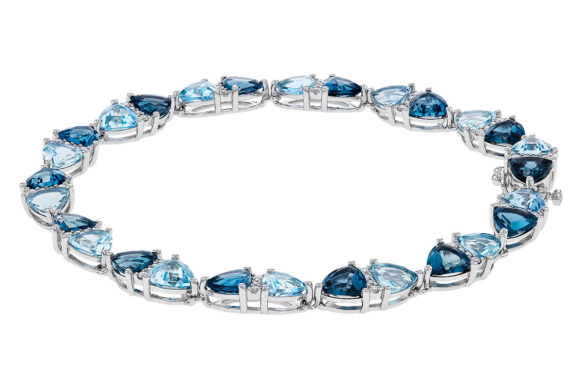 K320-29965: BRACELET 12.20 BLUE TOPAZ 12.50 TGW (7")