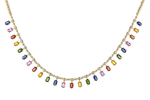 K320-31747: NECK 6.75 MULTI-COLOR SAPP 7.21 TGW (17.25")