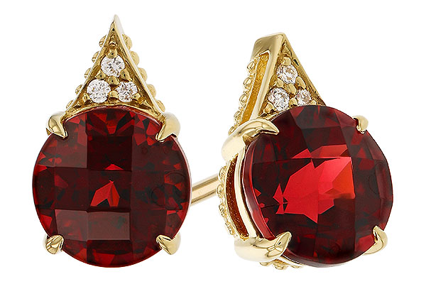 K320-34474: EARR 2.08 TW GARNET 2.10 TGW (6MM RD)