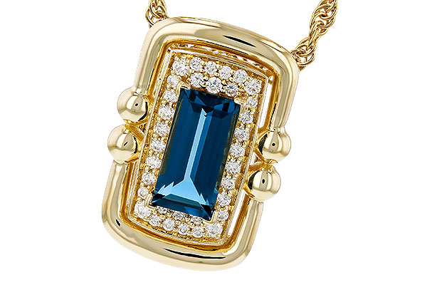 K321-19038: NECK .84 LONDON BLUE TOPAZ .96 TGW (8x4MM LBT)