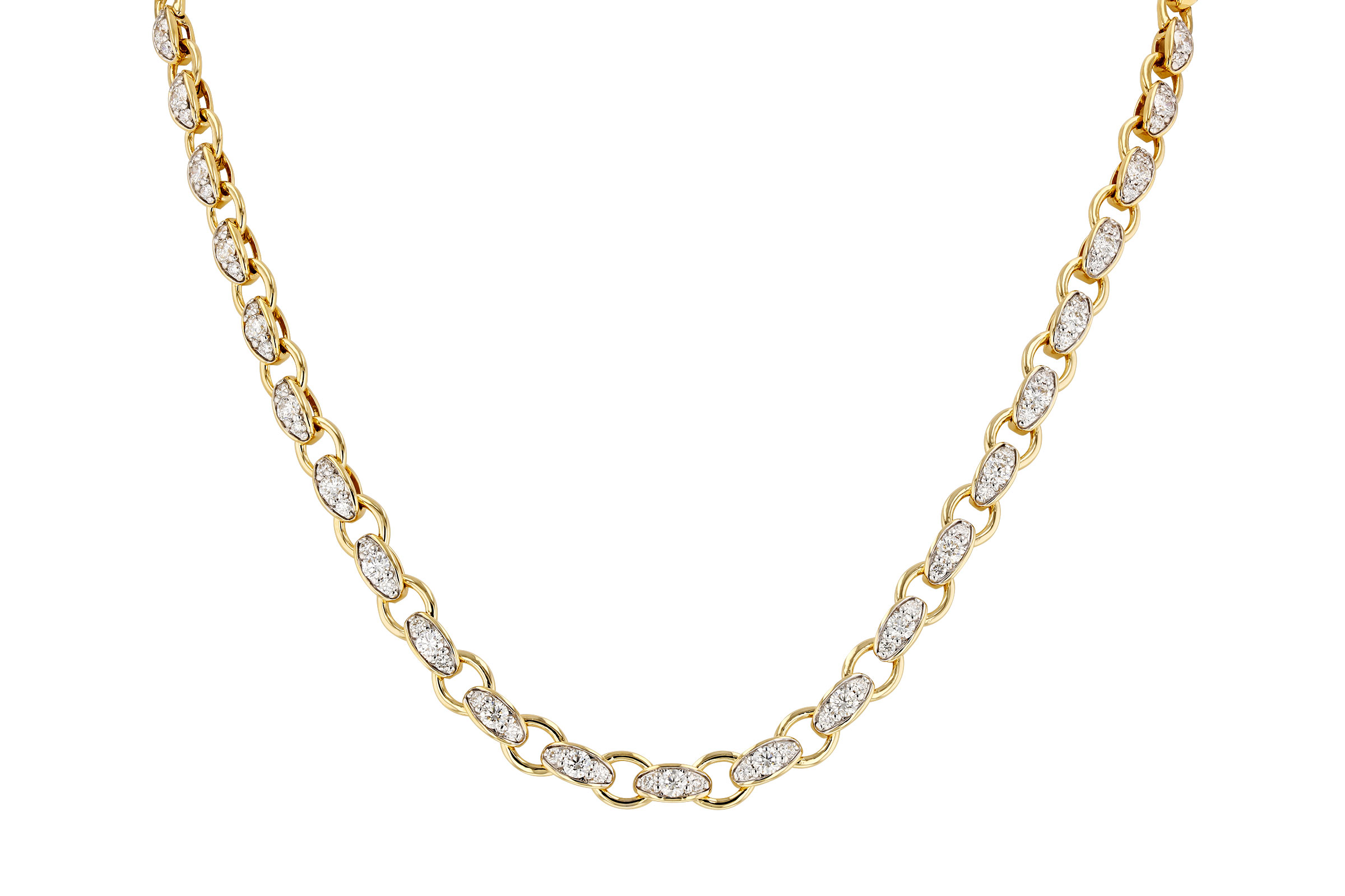 K321-20829: NECKLACE 3.18 TW (17.25")