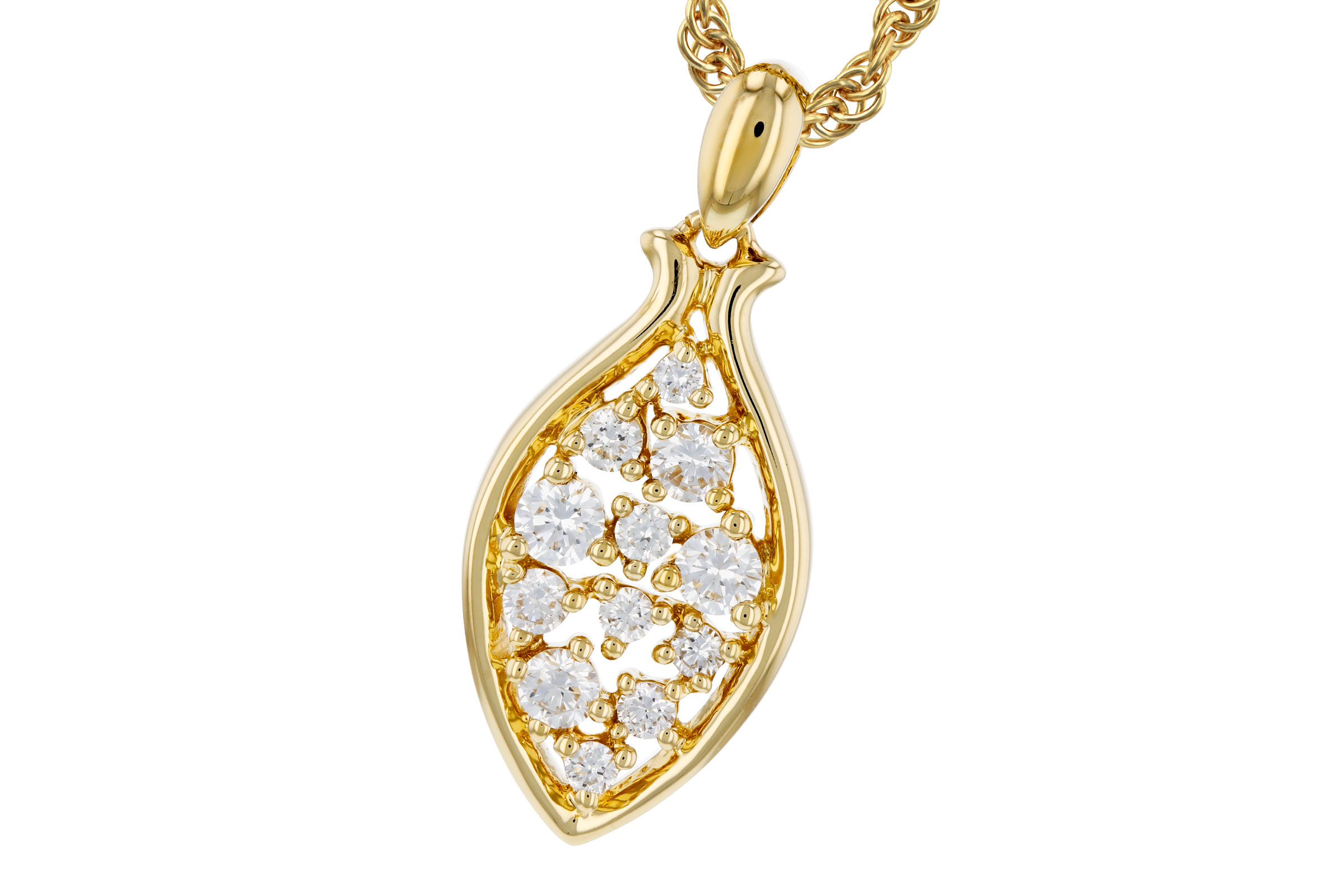 K321-20847: NECKLACE .26 TW
