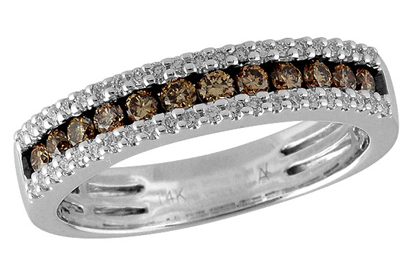 L233-03565: LDS WED RG .33 BROWN DIAS .49 TW