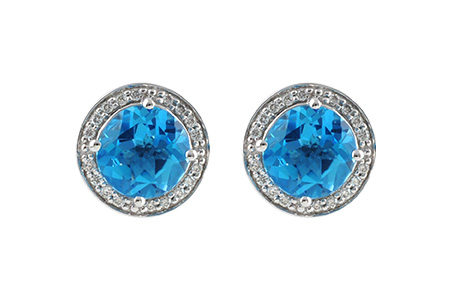 L233-03629: EARR 4.22 BLUE TOPAZ 4.41 TGW