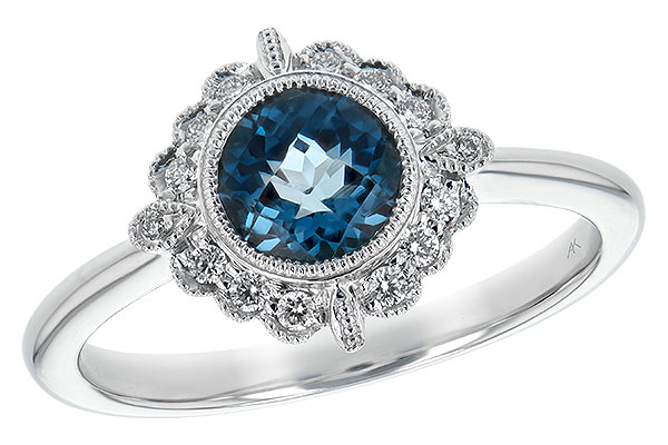 L234-83574: LDS RG .93 BLUE TOPAZ 1.05 TGW