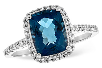 L234-90892: LDS RG 2.42 LONDON BLUE TOPAZ 2.62 TGW