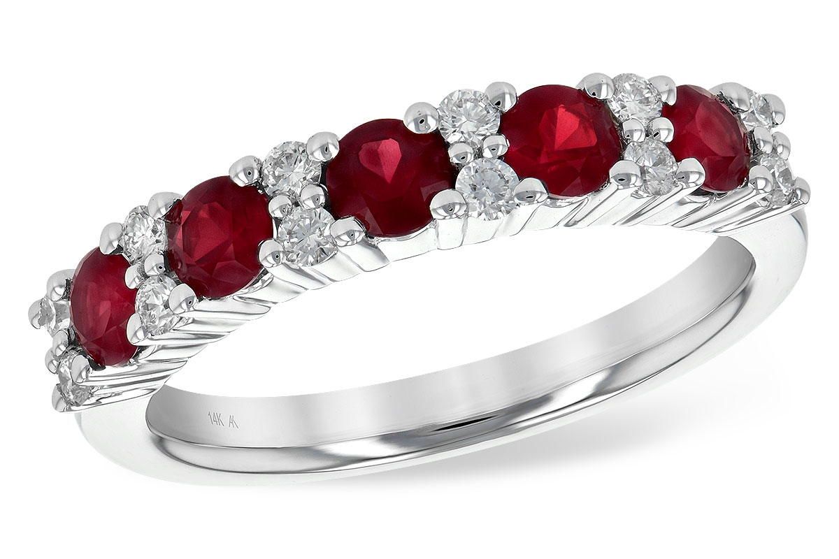 L235-74538: LDS WED RG .88 RUBY 1.12 TGW