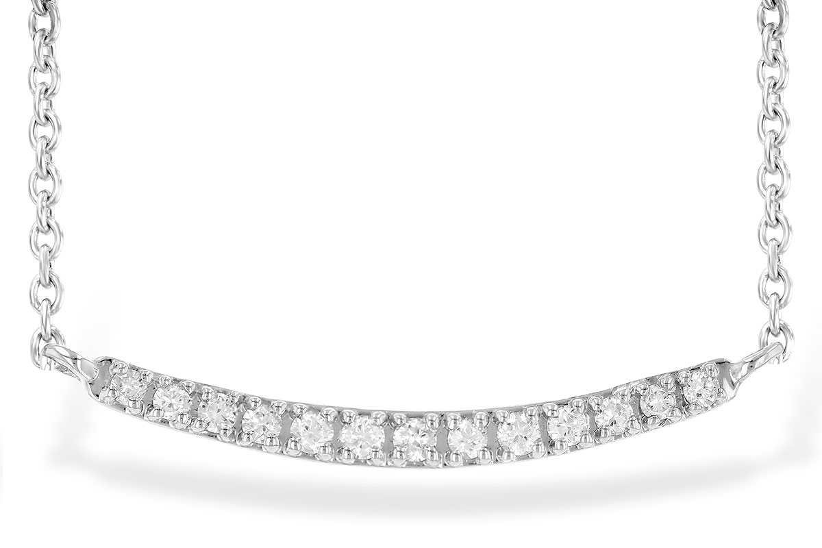 L235-79038: NECKLACE .10 TW (13 STONES)