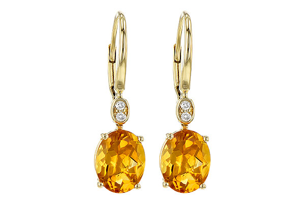 L235-81729: EARR 3.20 TW CITRINE 3.25 TGW (9x7MM CIT)