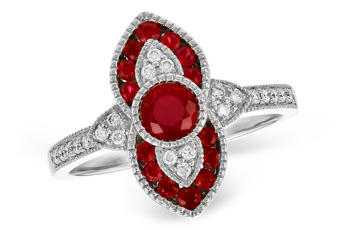 L318-49074: LDS RG .63 TW RUBY .75 TGW