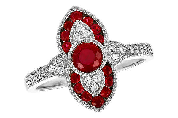 L318-49074: LDS RG .63 TW RUBY .75 TGW