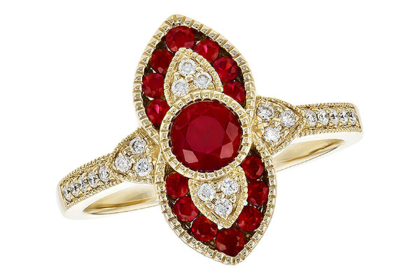 L318-49074: LDS RG .63 TW RUBY .75 TGW