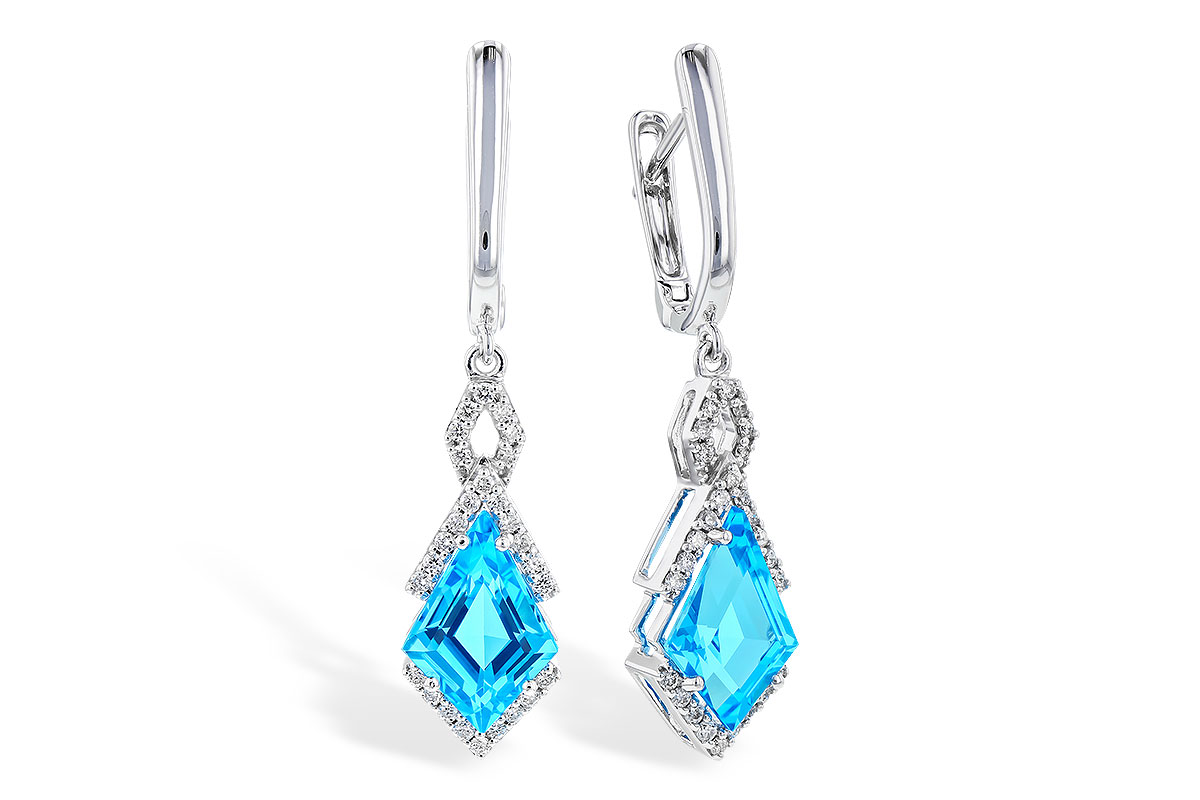 L319-39038: EARR 2.72 TW BLUE TOPAZ 2.90 TGW