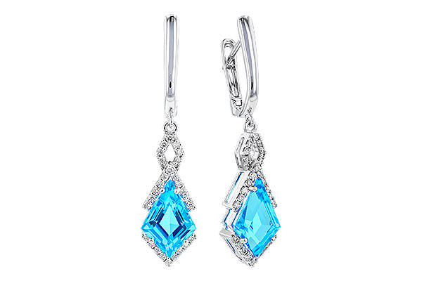 L319-39038: EARR 2.72 TW BLUE TOPAZ 2.90 TGW