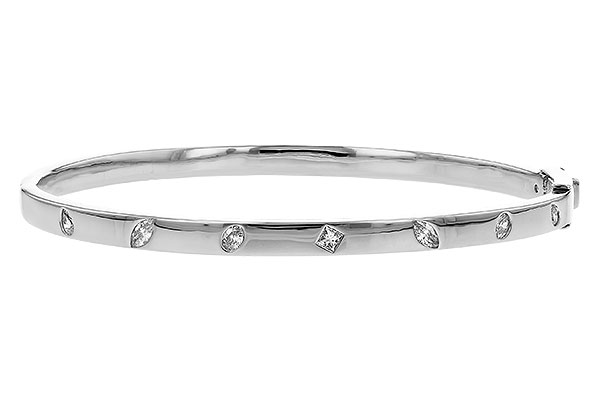 L319-43583: BANGLE .35 TW FANCY CUT DIAMONDS