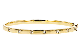 L319-43583: BANGLE .35 TW FANCY CUT DIAMONDS