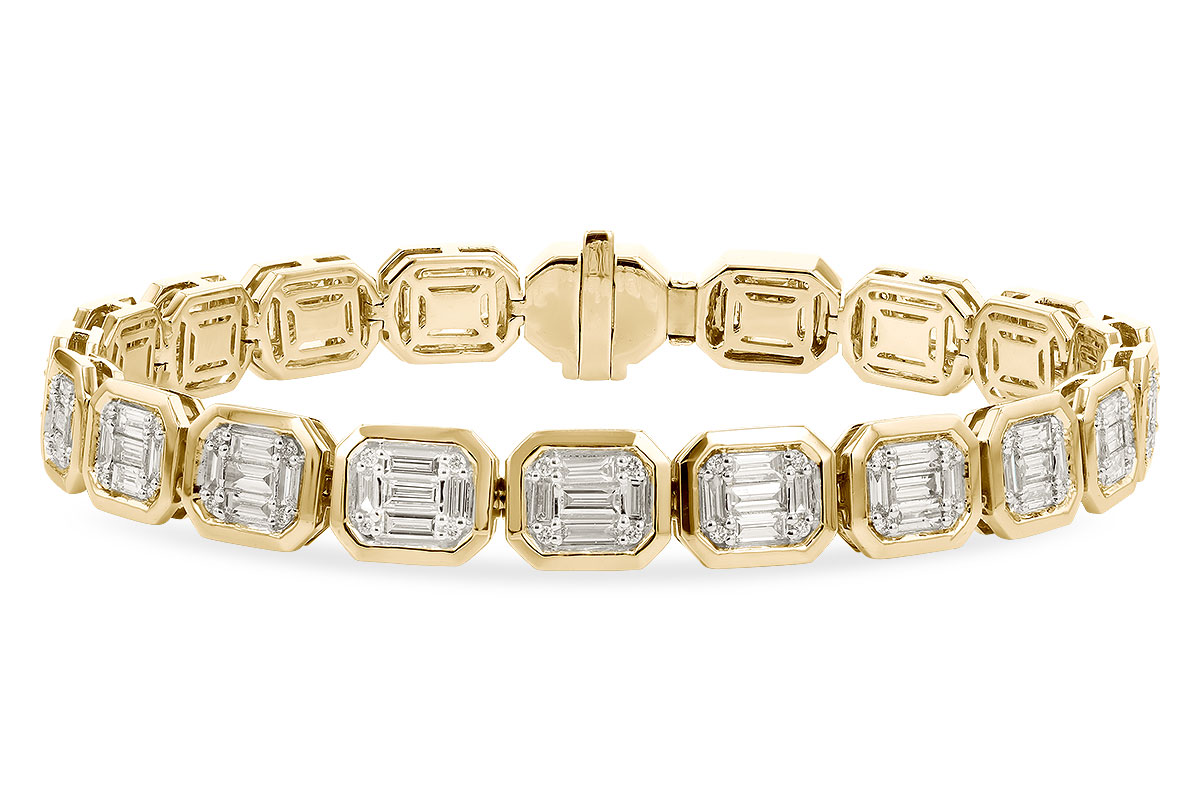L319-44538: BRACELET 2.50 BAG 2.80 TW (7")