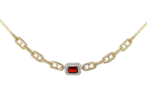 L320-29938: NECK .63 GARNET .75 TGW (6x4MM E.C. GAR / 18")